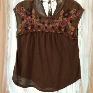 Small Hollister green and floral tank